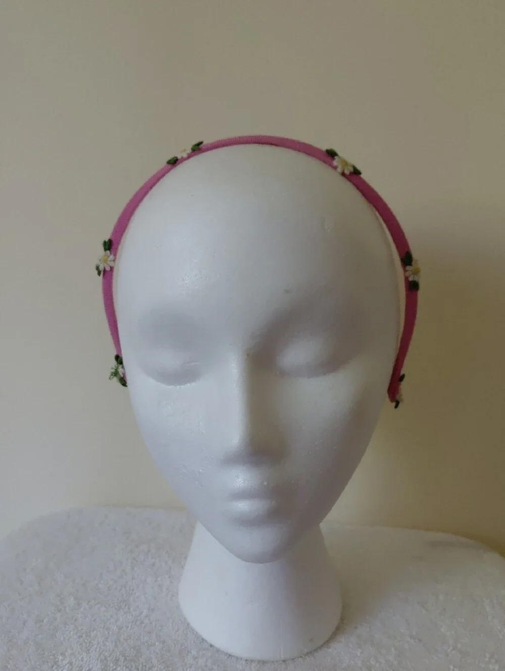 Pink Floral Ribbon Headband - Women Accessories